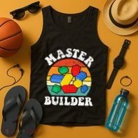 Master Builder Building Blocks Brick Toy Master Builder Tank Top thumb 4