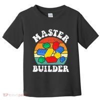 Master Builder Building Blocks Brick Toy Master Builder Toddler T-Shirt thumb 0