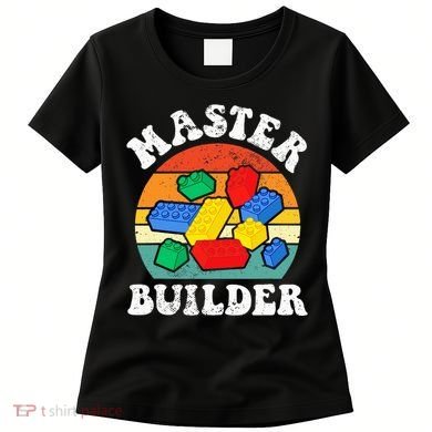 Master Builder Building Blocks Brick Toy Master Builder Women's T-Shirt