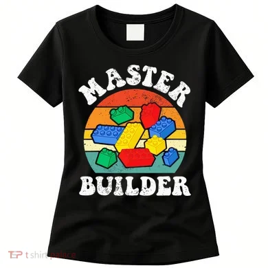 Master Builder Building Blocks Brick Toy Master Builder Women's T-Shirt