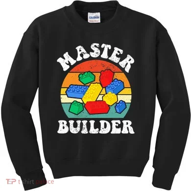 Master Builder Building Blocks Brick Toy Master Builder Kids Sweatshirt