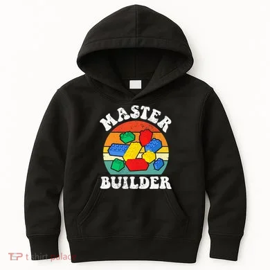 Master Builder Building Blocks Brick Toy Master Builder Kids Hoodie