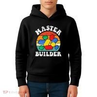 Master Builder Building Blocks Brick Toy Master Builder Kids Hoodie thumb 4