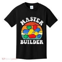 Master Builder Building Blocks Brick Toy Master Builder Kids T-Shirt thumb 0