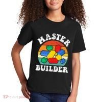 Master Builder Building Blocks Brick Toy Master Builder Kids T-Shirt thumb 2