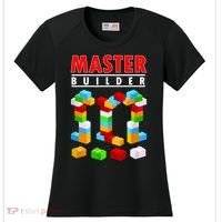 Master Builder Blocks Brick Funny Toys Women's Cooling Performance Crew T-Shirt thumb 0