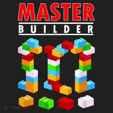 Master Builder Blocks Brick Funny Toys Women's Cooling Performance Crew T-Shirt