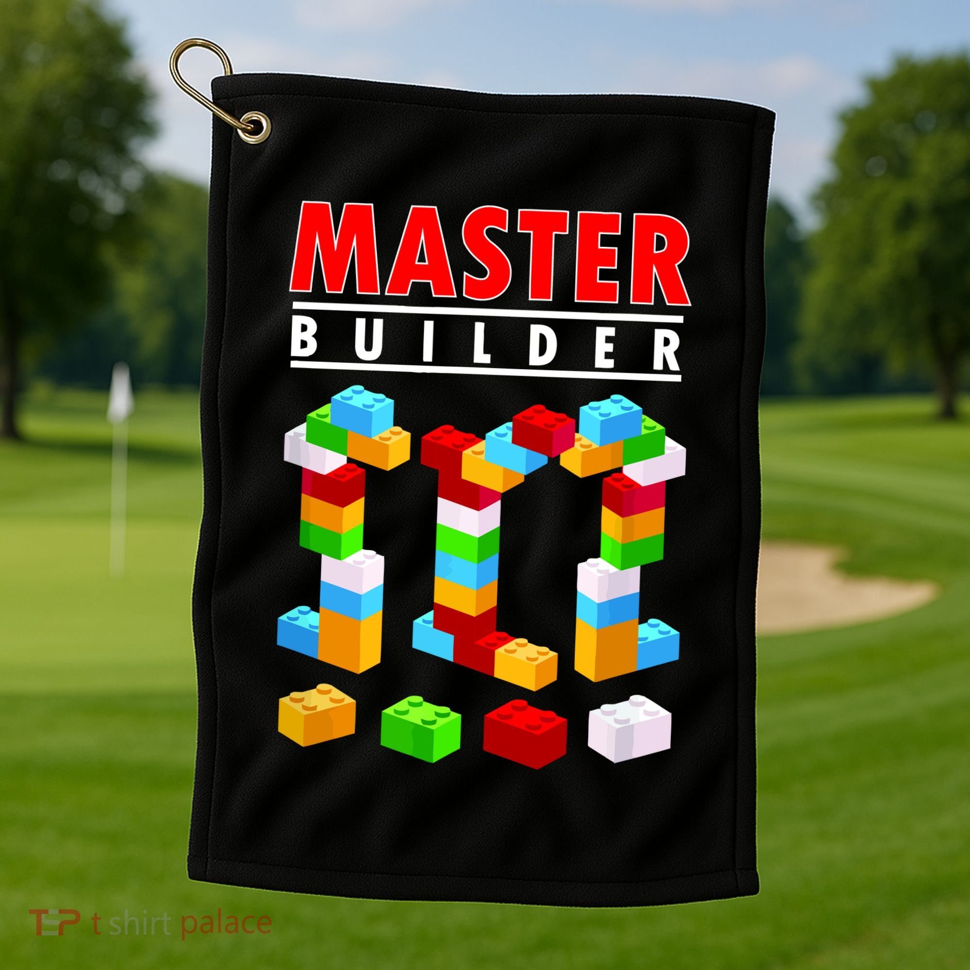 Master Builder Blocks Brick Funny Toys Golf Towel