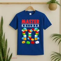 Master Builder Blocks Brick Funny Toys T-Shirt thumb 2