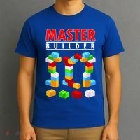 Master Builder Blocks Brick Funny Toys T-Shirt thumb 3