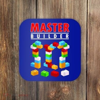 Master Builder Blocks Brick Funny Toys Coaster