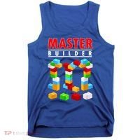 Master Builder Blocks Brick Funny Toys Tank Top thumb 0