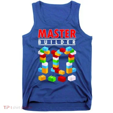 Master Builder Blocks Brick Funny Toys Tank Top
