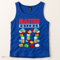 Master Builder Blocks Brick Funny Toys Tank Top thumb 2