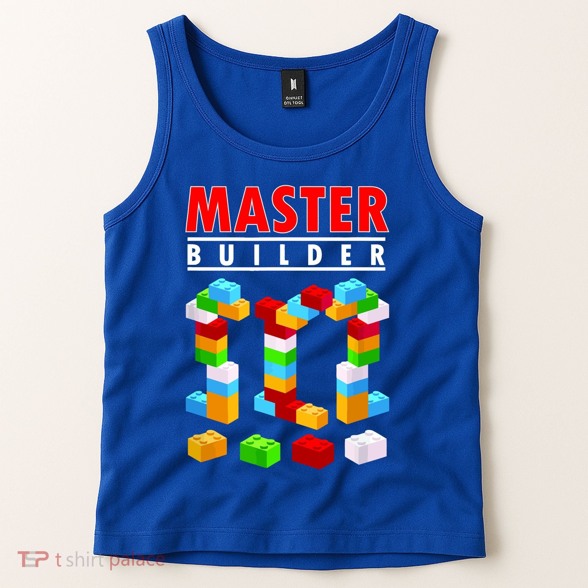 Master Builder Blocks Brick Funny Toys Tank Top