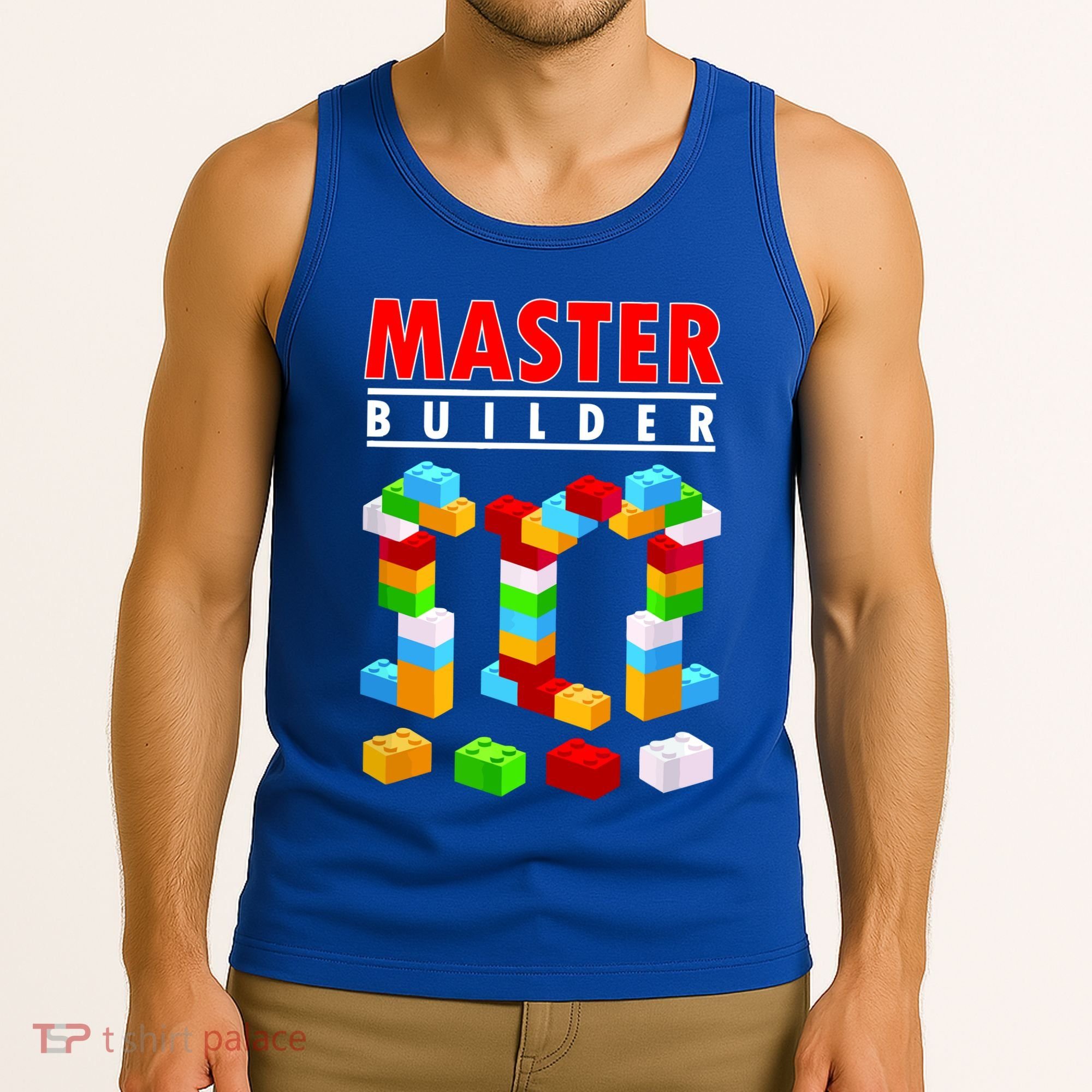 Master Builder Blocks Brick Funny Toys Tank Top