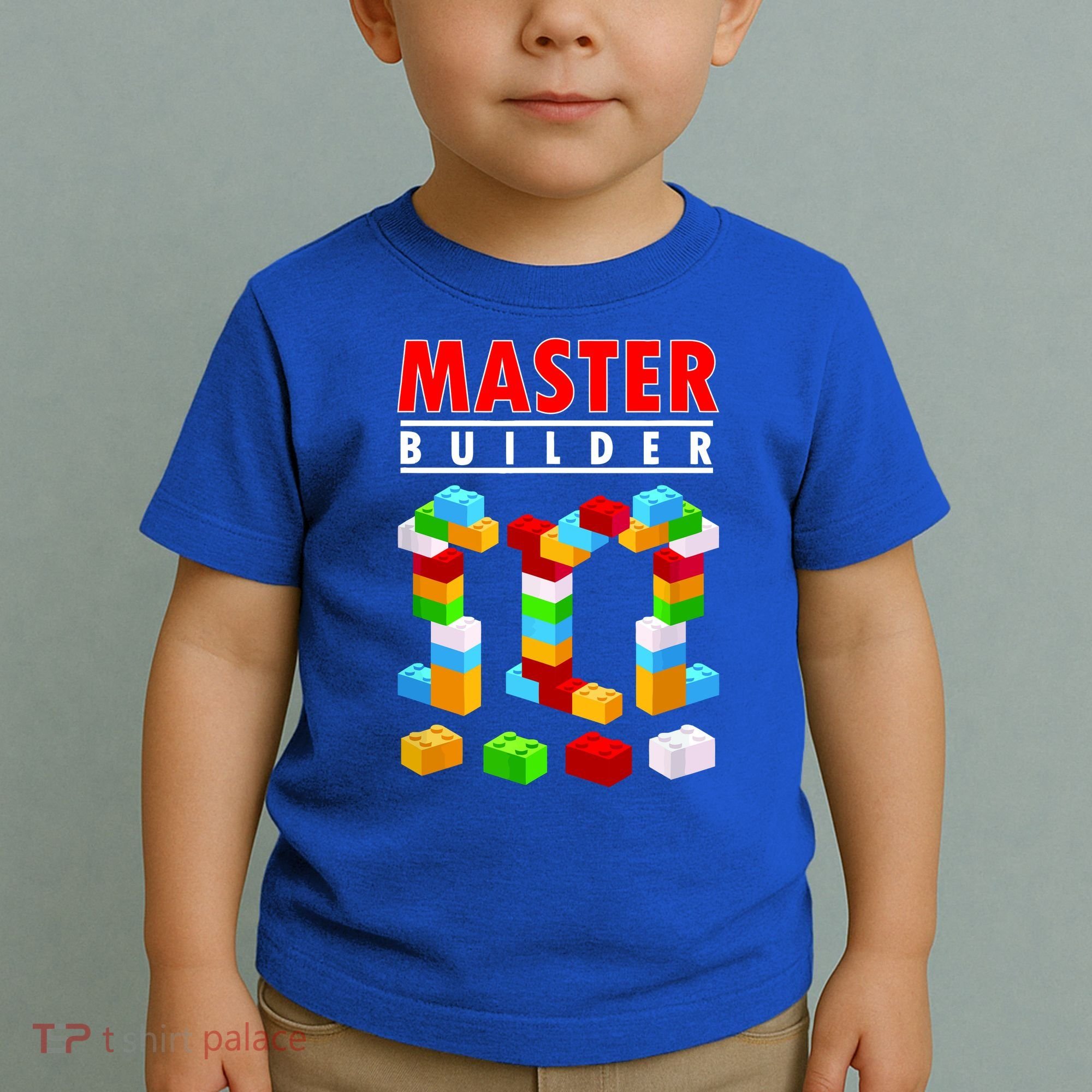 Master Builder Blocks Brick Funny Toys Toddler T-Shirt