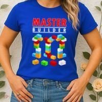 Master Builder Blocks Brick Funny Toys Women's T-Shirt thumb 2