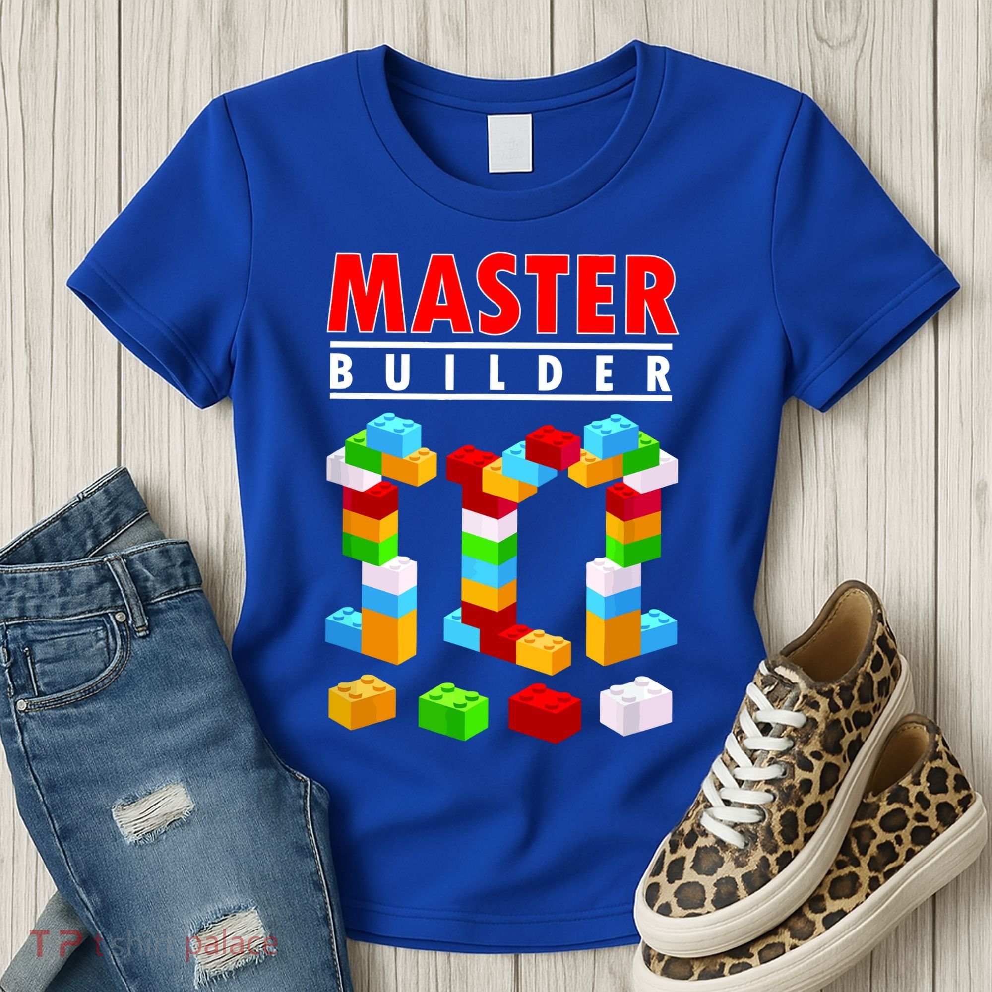 Master Builder Blocks Brick Funny Toys Women's T-Shirt
