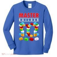 Master Builder Blocks Brick Funny Toys Kids Long Sleeve Shirt thumb 0