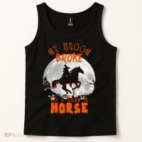 My Broom Broke So Now I Ride A Horse Tank Top thumb 2