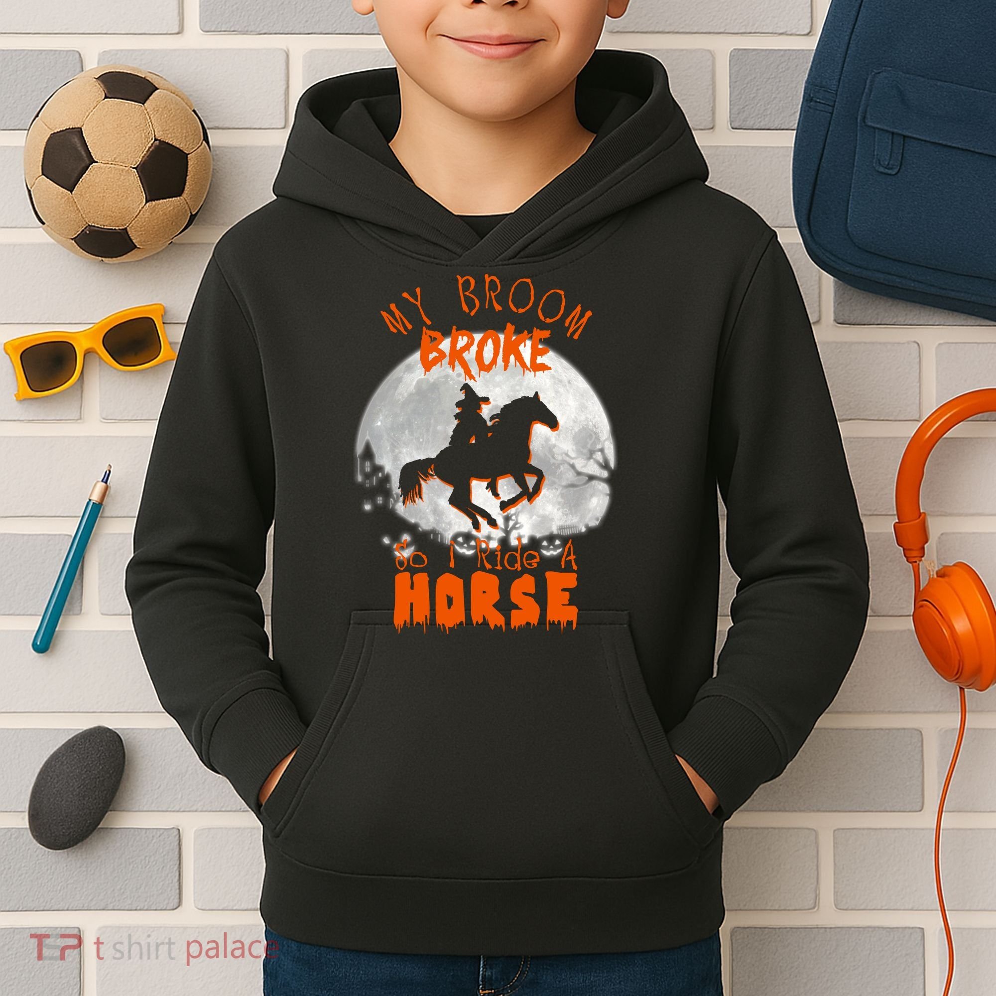 My Broom Broke So Now I Ride A Horse Kids Hoodie