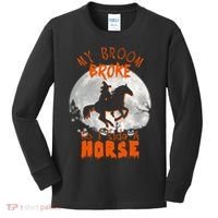 My Broom Broke So Now I Ride A Horse Kids Long Sleeve Shirt thumb 0