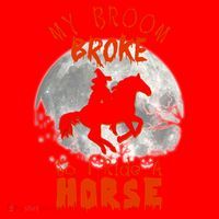 My Broom Broke So Now I Ride A Horse Santa Hat thumb 1