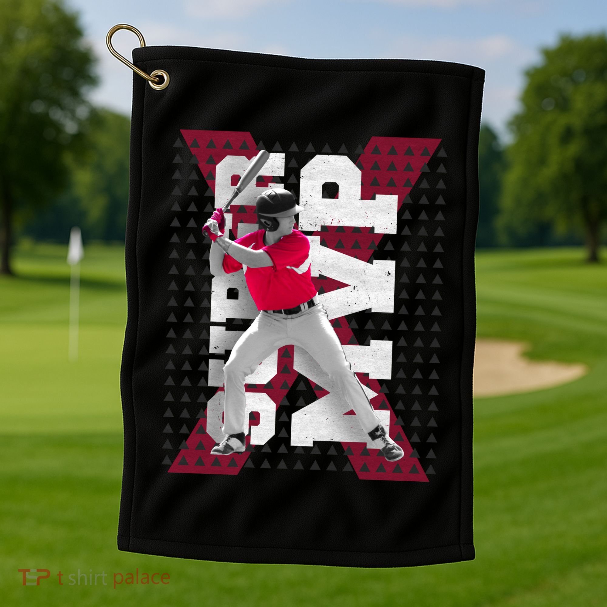 MVP Baseball Batter Golf Towel