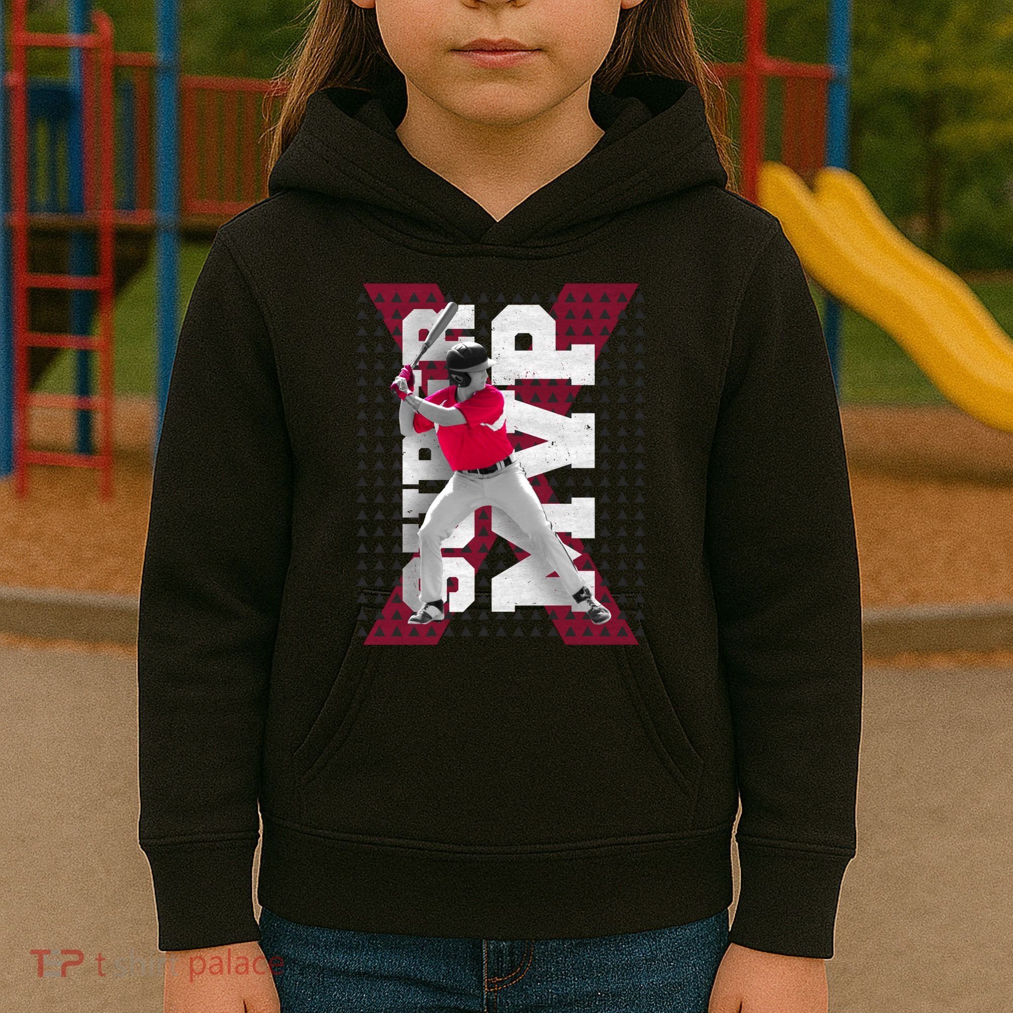 MVP Baseball Batter Kids Hoodie