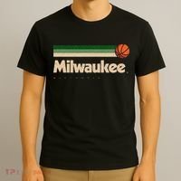 Milwaukee Basketball BBall City Wisconsin Retro Milwaukee T-Shirt thumb 3