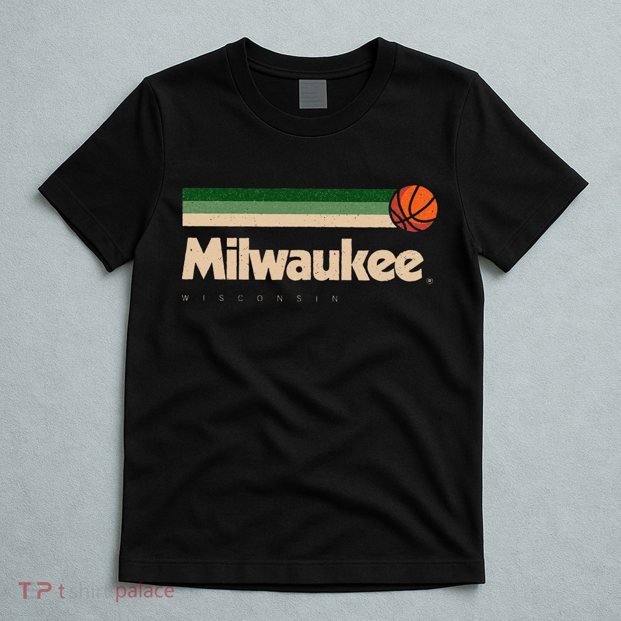 Milwaukee Basketball BBall City Wisconsin Retro Milwaukee T-Shirt