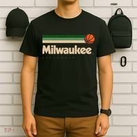 Milwaukee Basketball BBall City Wisconsin Retro Milwaukee T-Shirt thumb 6