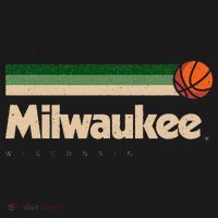 Milwaukee Basketball BBall City Wisconsin Retro Milwaukee T-Shirt thumb 7