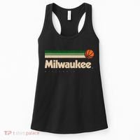 Milwaukee Basketball BBall City Wisconsin Retro Milwaukee Women's Tank Top thumb 0