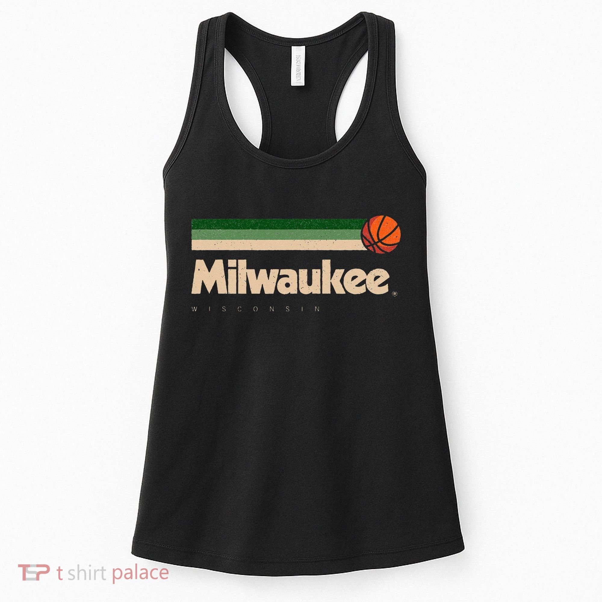 Milwaukee Basketball BBall City Wisconsin Retro Milwaukee Women's Tank Top