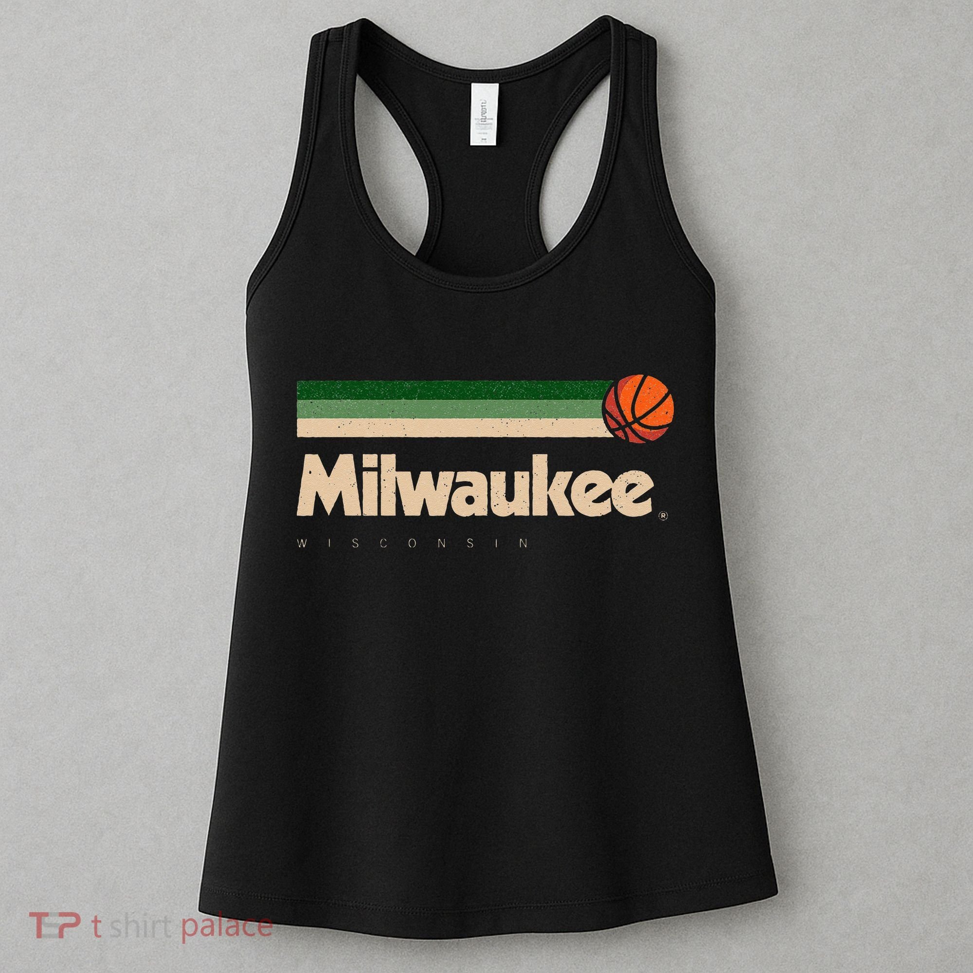 Milwaukee Basketball BBall City Wisconsin Retro Milwaukee Women's Tank Top