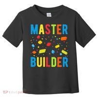 Master Builder Building Blocks Brick Builder Toddler T-Shirt thumb 0