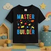 Master Builder Building Blocks Brick Builder Toddler T-Shirt thumb 3