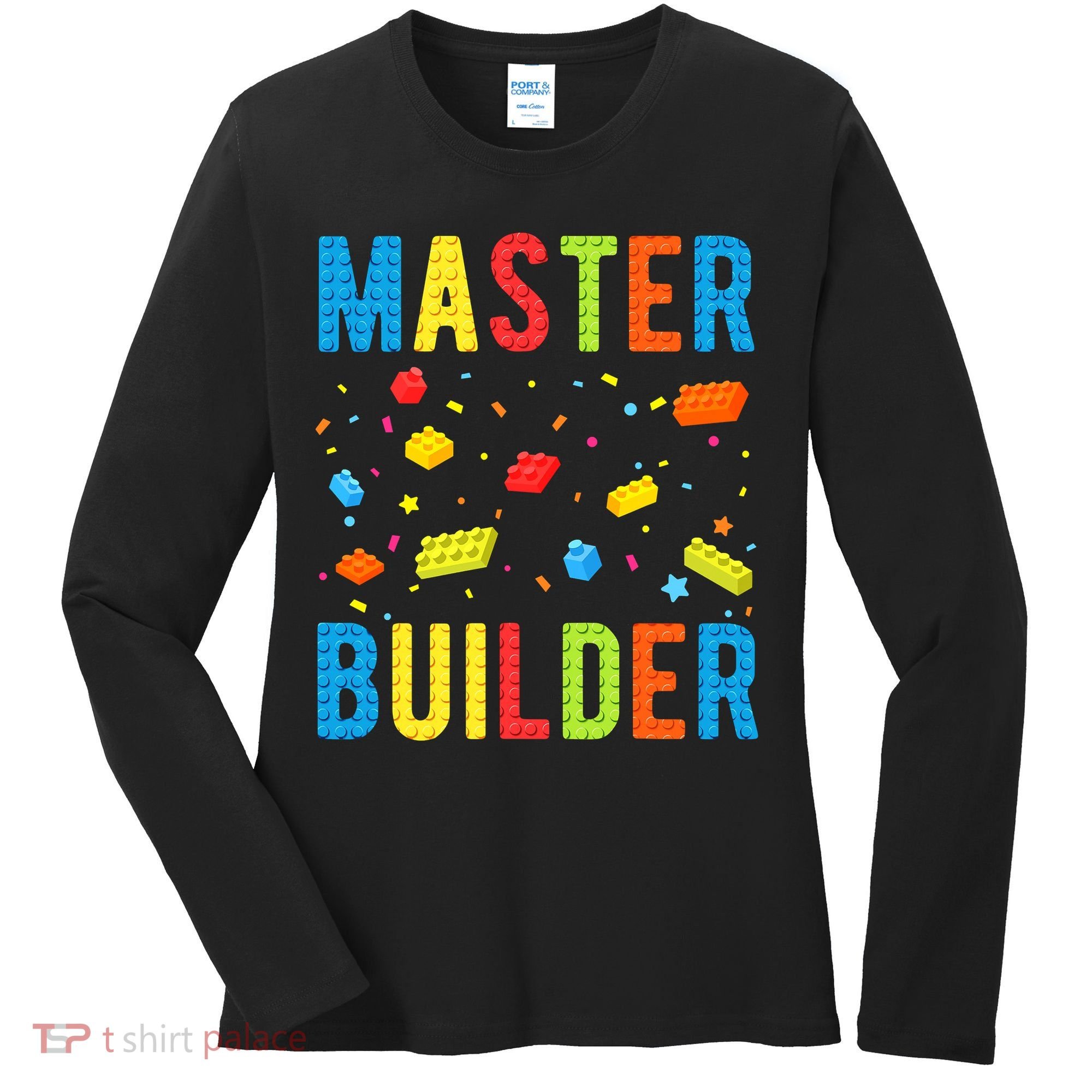 Master Builder Building Blocks Brick Builder Women's Long Sleeve Shirt