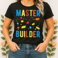 Master Builder Building Blocks Brick Builder Women's T-Shirt thumb 2
