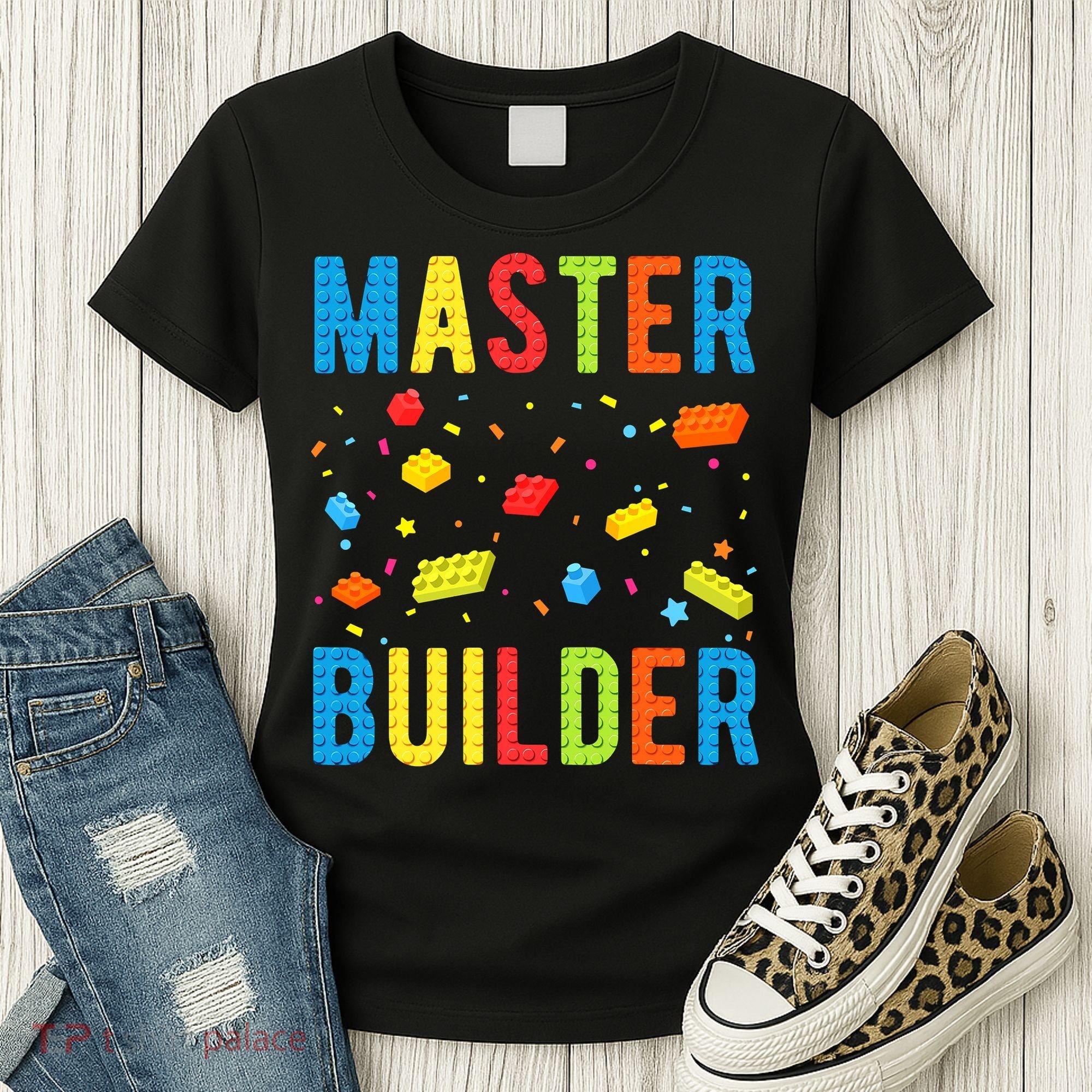 Master Builder Building Blocks Brick Builder Women's T-Shirt