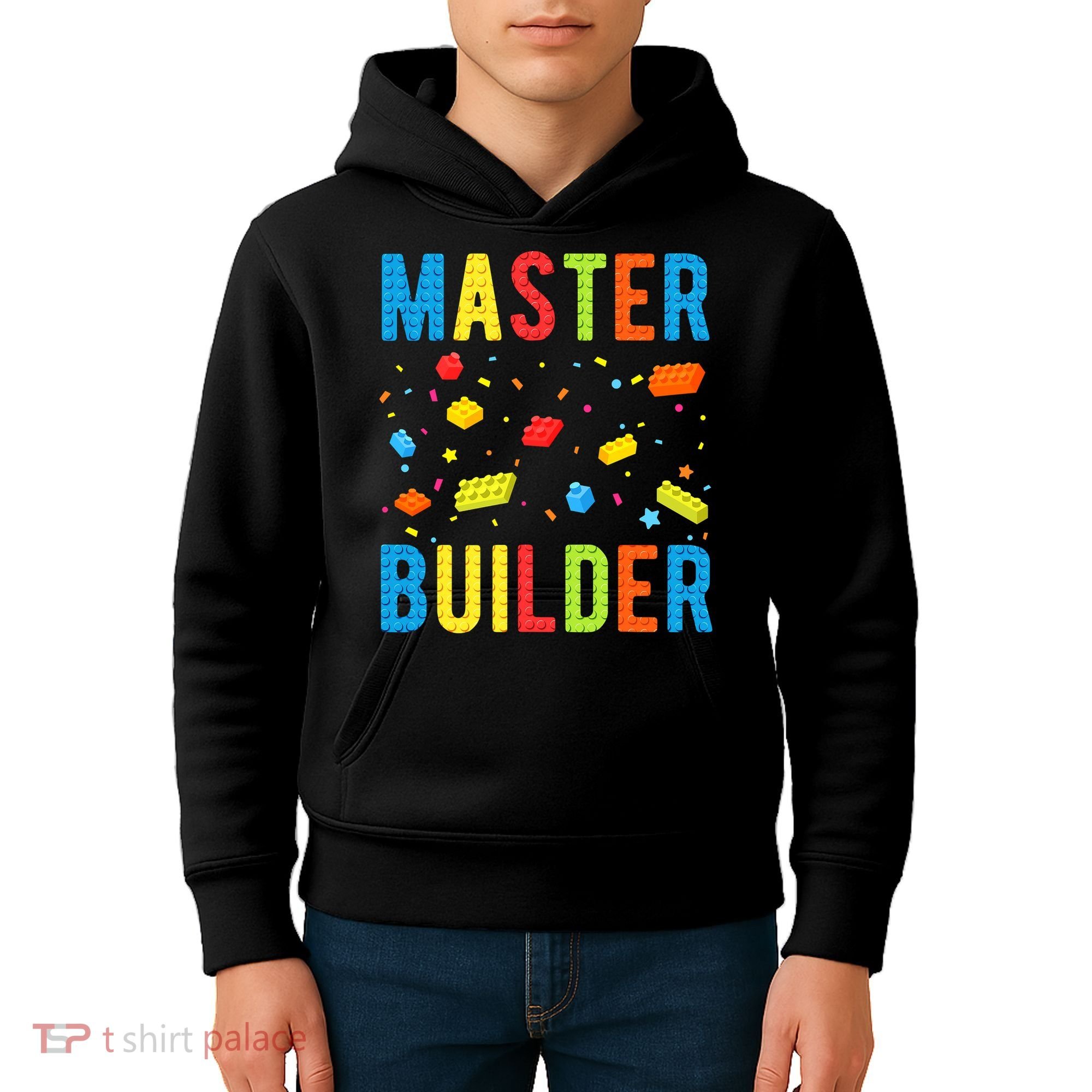 Master Builder Building Blocks Brick Builder Kids Hoodie