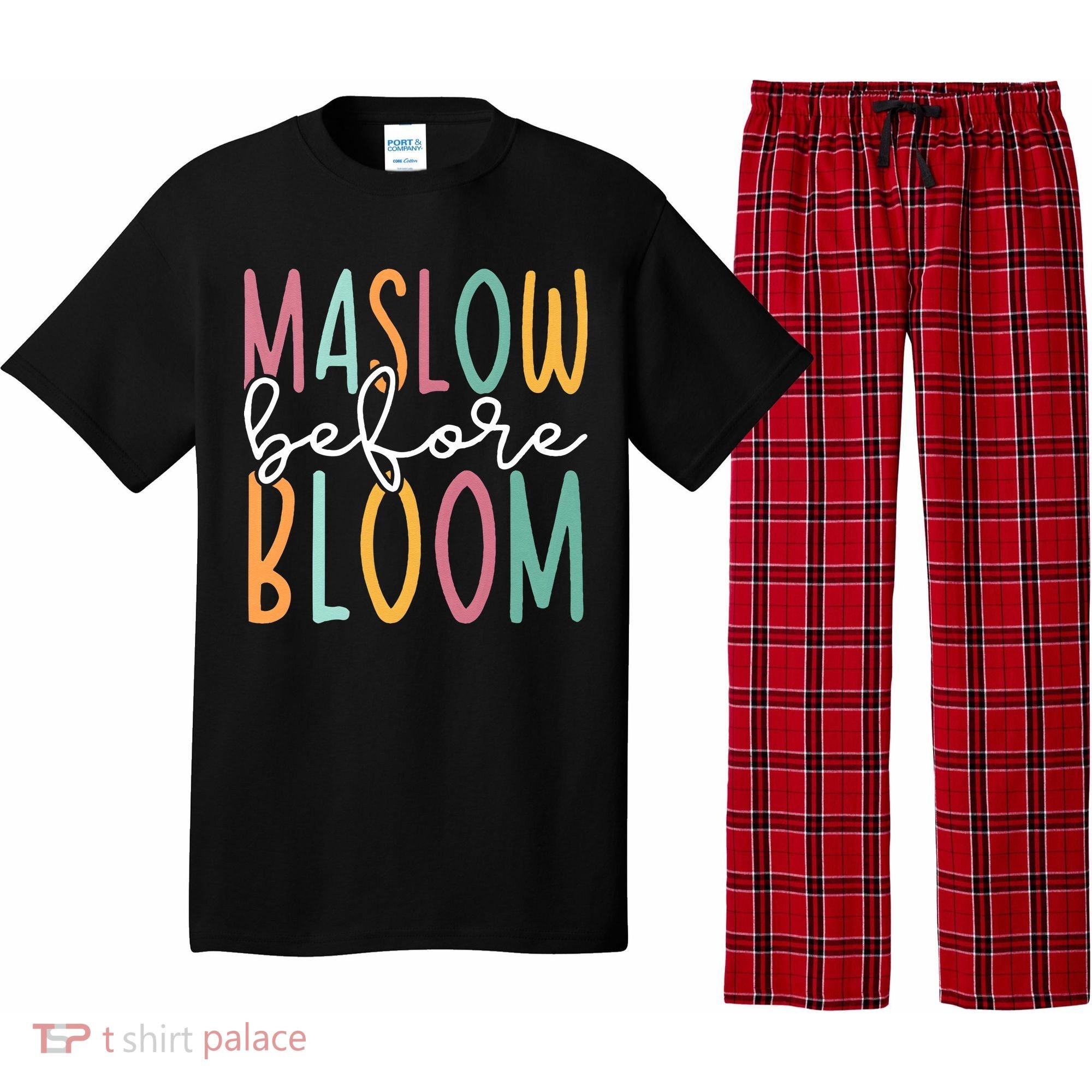 Maslow Before Bloom SPED Teacher School Psychologist Psych Pajama Set