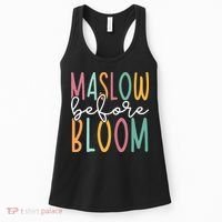 Maslow Before Bloom SPED Teacher School Psychologist Psych Women's Tank Top thumb 0