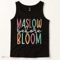 Maslow Before Bloom SPED Teacher School Psychologist Psych Tank Top thumb 2