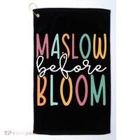 Maslow Before Bloom SPED Teacher School Psychologist Psych Golf Towel thumb 0