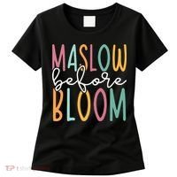 Maslow Before Bloom SPED Teacher School Psychologist Psych Women's T-Shirt thumb 0