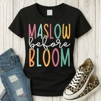 Maslow Before Bloom SPED Teacher School Psychologist Psych Women's T-Shirt thumb 3