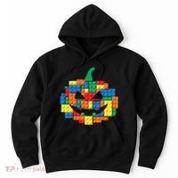 Master Builder Building Blocks Pumpkin Halloween Hoodie thumb 0